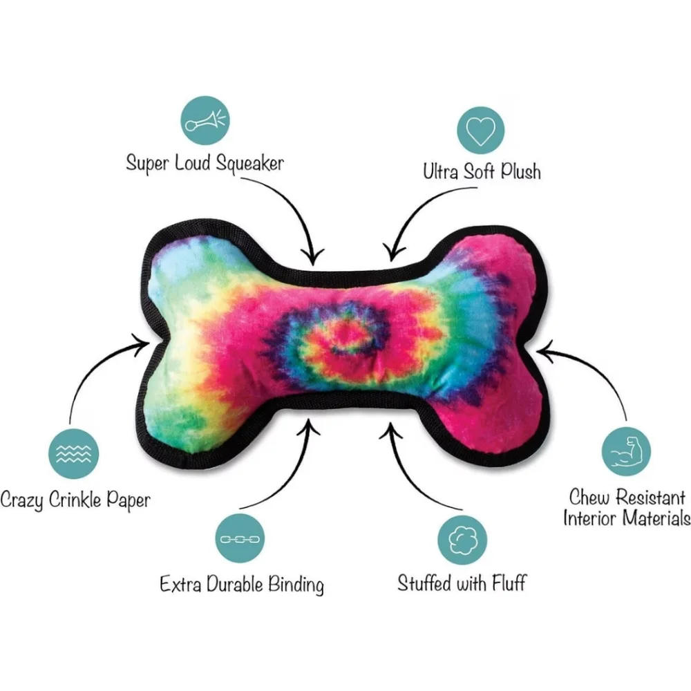 New Just Dye It Durable Plush Dog Toy
